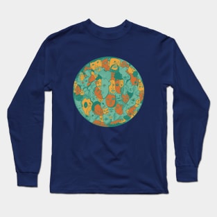 Mountain Green Many Faces Long Sleeve T-Shirt